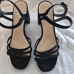 Mix No. 6 Black Strappy Heels